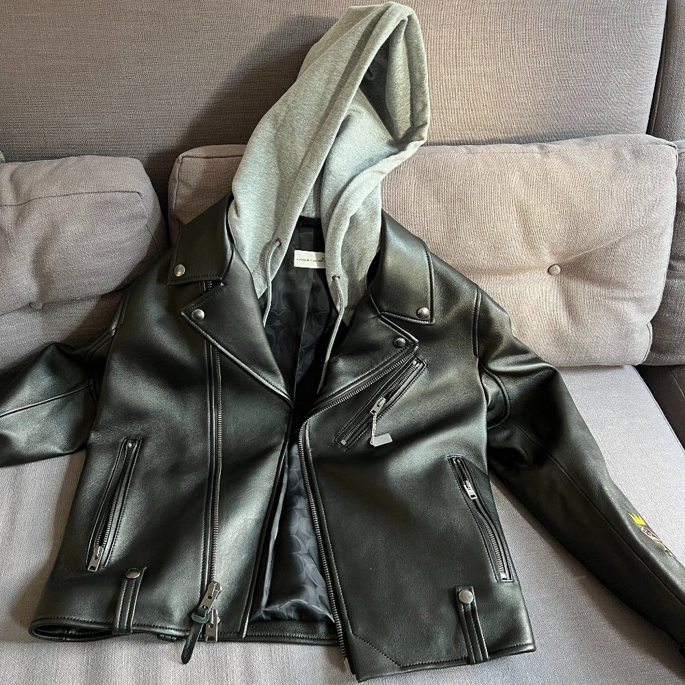 Coach X Jean Michel Basquiat Leather Jacket